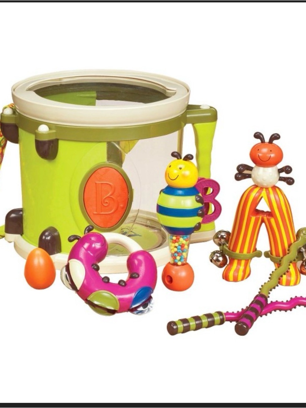 B. toys Toy Drum Set with 7 Instruments - Parum Pum Pum Music Percussion - Picture 3 of 3
